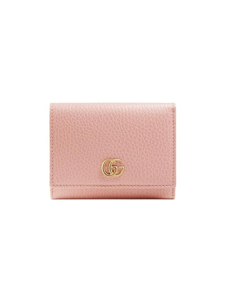 Gucci Gg Marmont Leather Wallet - Pink