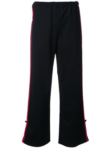 Growing Pains Side Stripe Track Pants, Women's, Size: Small, Black, Cotton