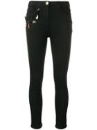 Elisabetta Franchi Charms Detail Skinny Jeans - Black
