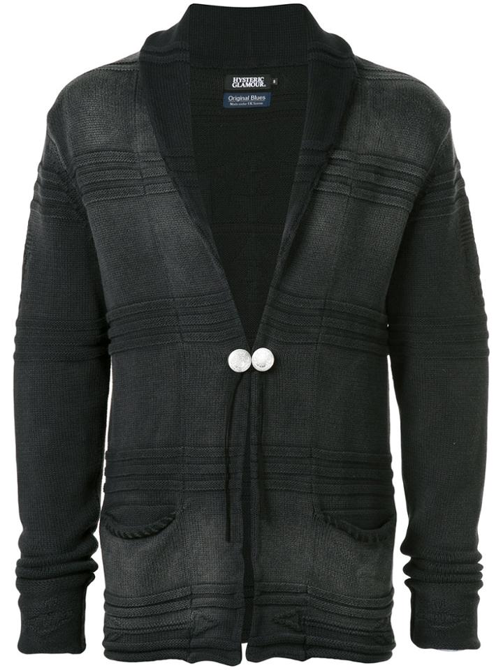 Hysteric Glamour Shawl Collar Cardigan - Black
