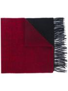 Paul Smith Frayed Scarf, Men's, Red, Cashmere/lambs Wool