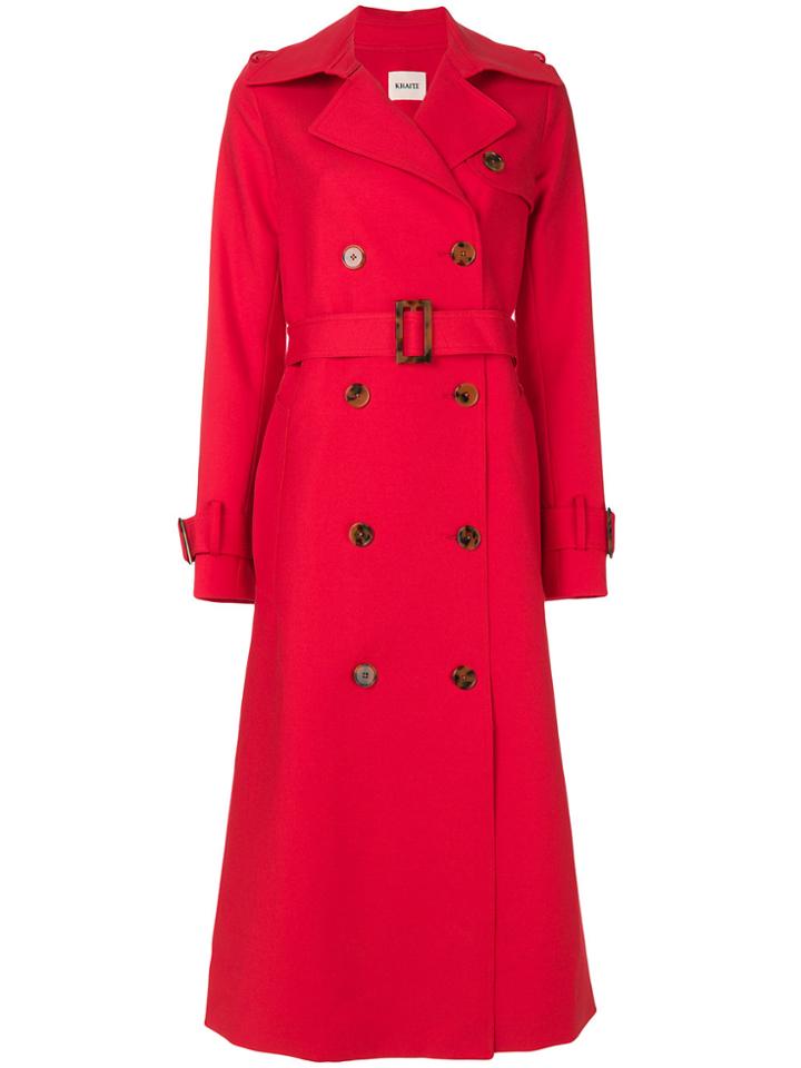 Khaite Cornelia Trench Coat - Red