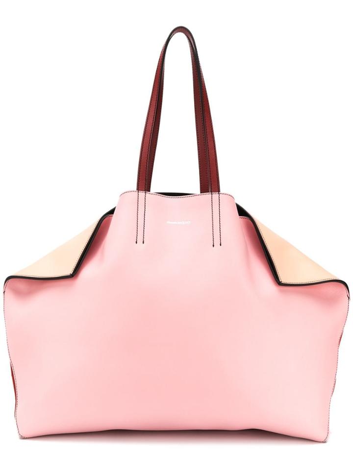 Alexander Mcqueen Butterfly Tote Bag - Pink