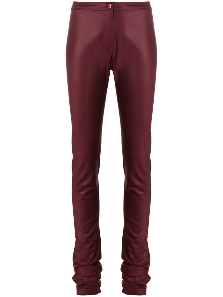 Romeo Gigli Vintage Super Skinny Trousers - Red