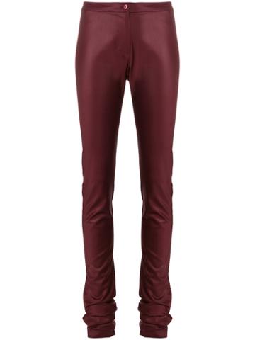 Romeo Gigli Vintage Super Skinny Trousers - Red