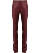 Romeo Gigli Vintage Super Skinny Trousers - Red