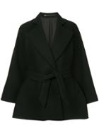 Muller Of Yoshiokubo Belted Flared Cape - Black