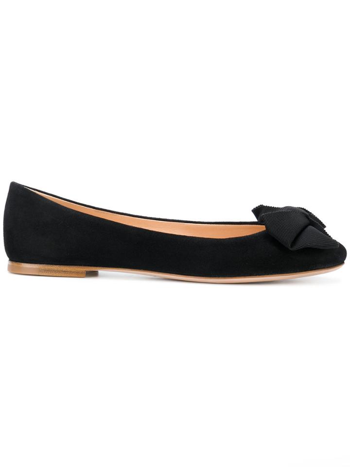 Unützer Bow Detail Ballerinas - Black