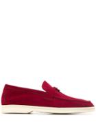 Loro Piana Slip On Loafers - Red