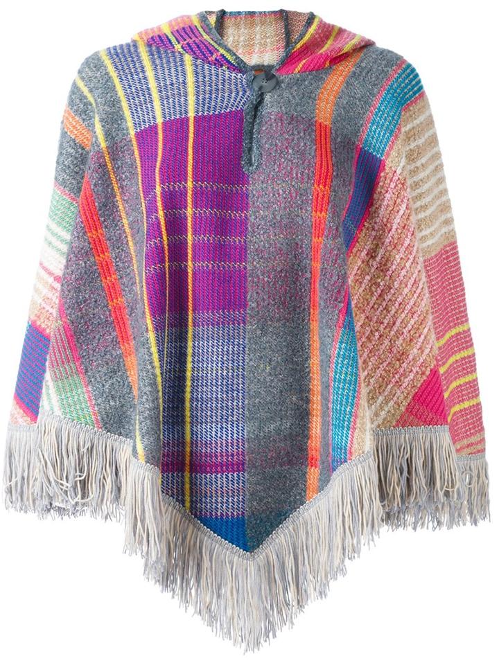 Missoni Checked Poncho