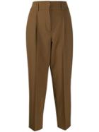 Dorothee Schumacher High-waisted Pleated Trousers - Brown
