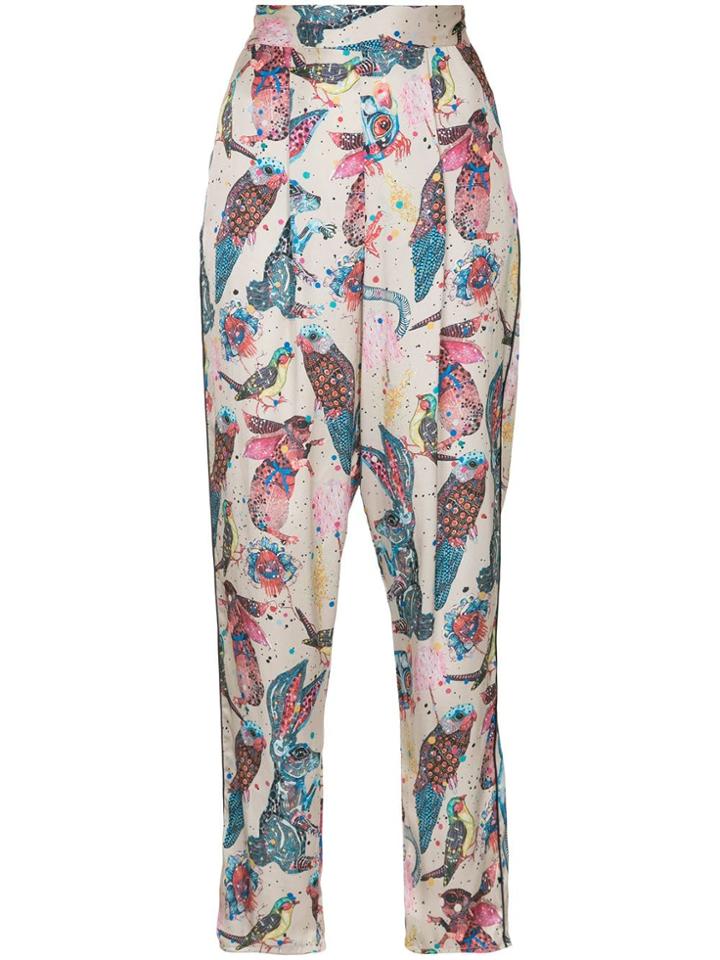Romance Was Born Bunny Bird Pants - Neutrals