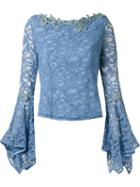 Martha Medeiros Bell Sleeves 'marescot' Lace Blouse