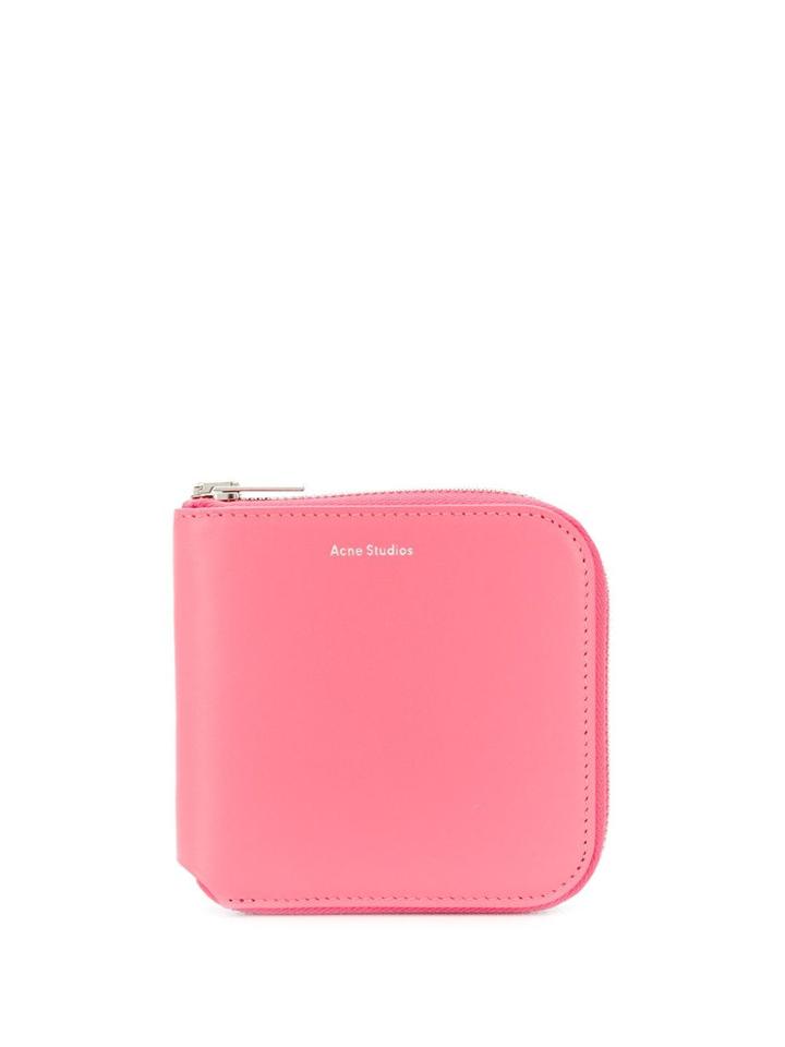 Acne Studios Zippered Wallet - Pink