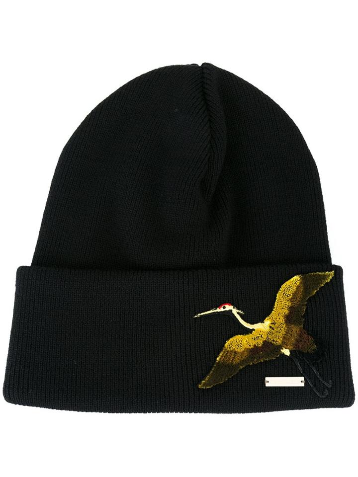 Dsquared2 Embroidered Bird Beanie
