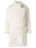Petar Petrov Shearling Coat - White