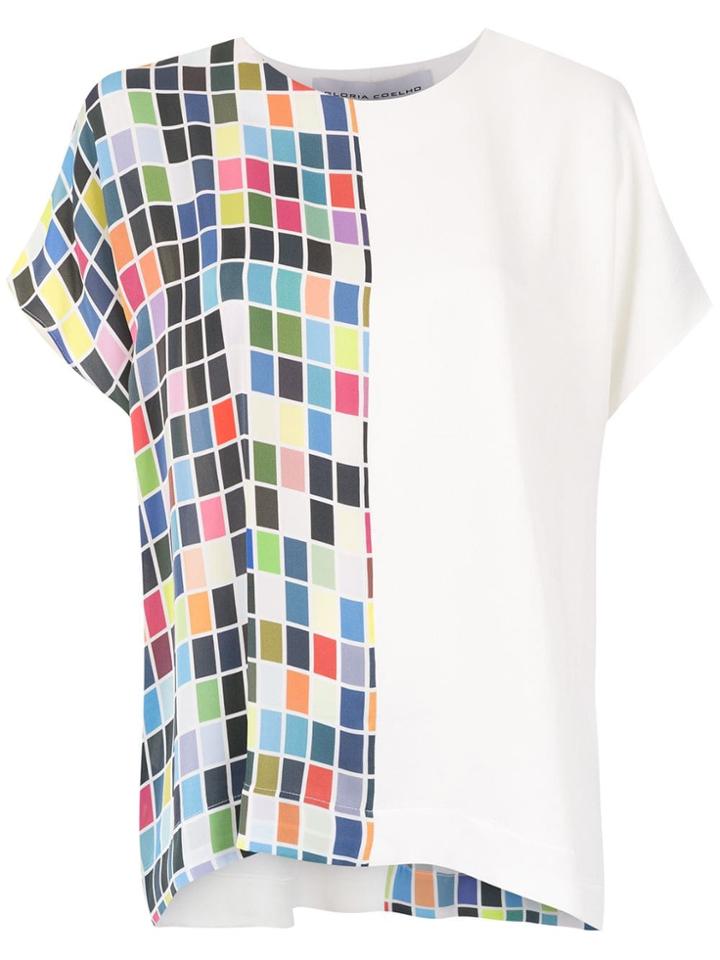 Gloria Coelho Printed Blouse - White