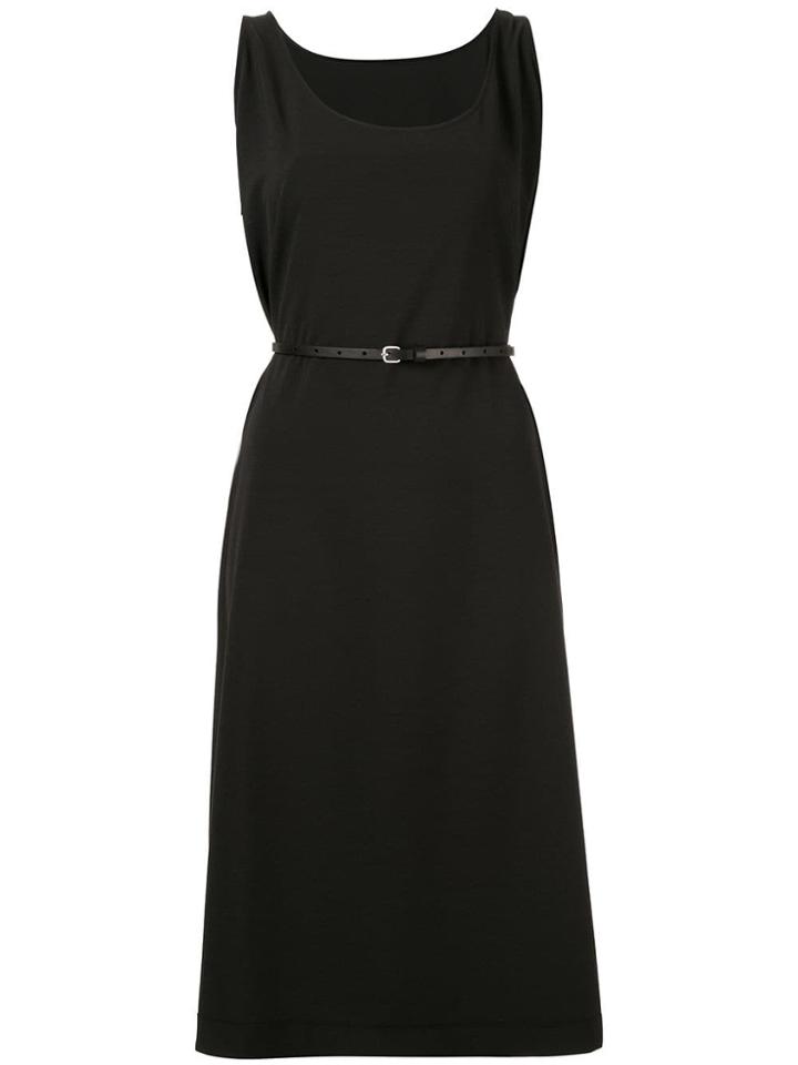 Jean Paul Knott Folded Detail Dress - Black