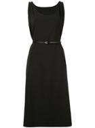 Jean Paul Knott Folded Detail Dress - Black