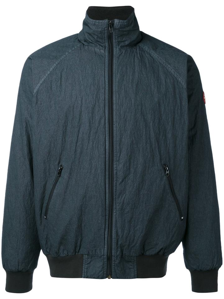 Cav Empt - Fleece Bomber Jacket - Unisex - Cotton/nylon/polyester/rayon - S, Blue, Cotton/nylon/polyester/rayon