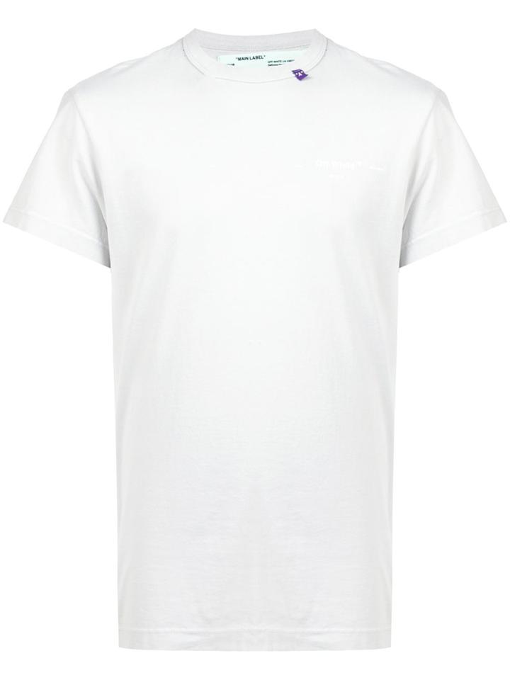Off-white Logo Print T-shirt - Grey