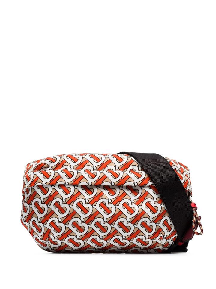 Burberry Monogram Print Belt Bag - Vermillion