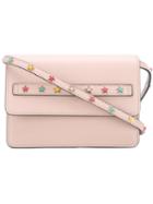 Red Valentino - Stars Studded Crossbody Bag - Women - Calf Leather/metal (other) - One Size, Pink/purple, Calf Leather/metal (other)