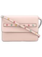 Red Valentino - Stars Studded Crossbody Bag - Women - Calf Leather/metal (other) - One Size, Pink/purple, Calf Leather/metal (other)