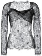 Romeo Gigli Vintage Floral Lace Blouse