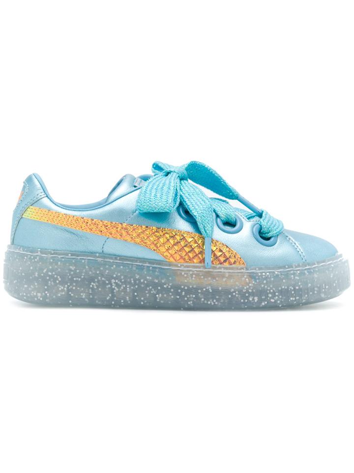 Puma X Sophia Webster Glitter Platform Princess Sneakers - Blue