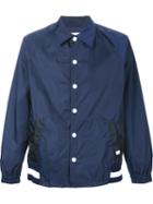Facetasm Buttoned Lightweight Jacket, Men's, Size: 3, Blue, Polyester