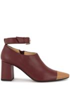 Ports 1961 Contrast Toe Cap Boots - Red