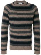 Boglioli Striped Knit Pullover - Brown