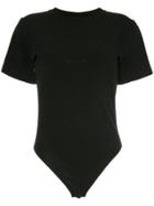 Unravel Project Round Neck Bodysuit - Black