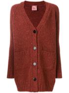 Alyki V-neck Cardigan - Yellow & Orange
