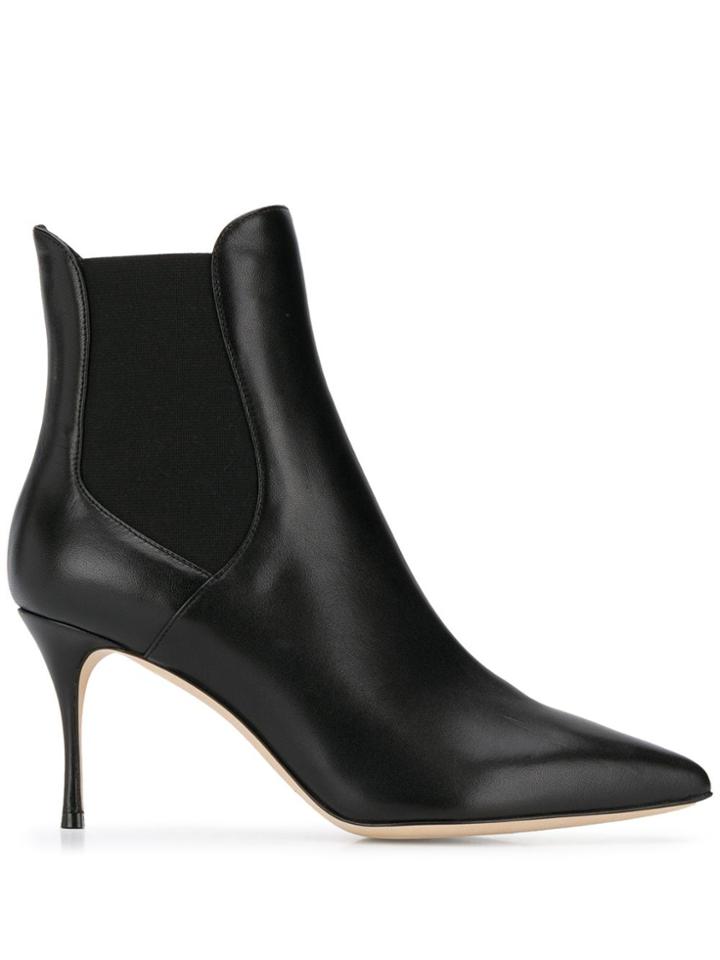 Sergio Rossi Godiva 80mm Ankle Boots - Black