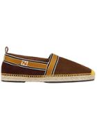 Fendi Logo Espadrilles - Brown