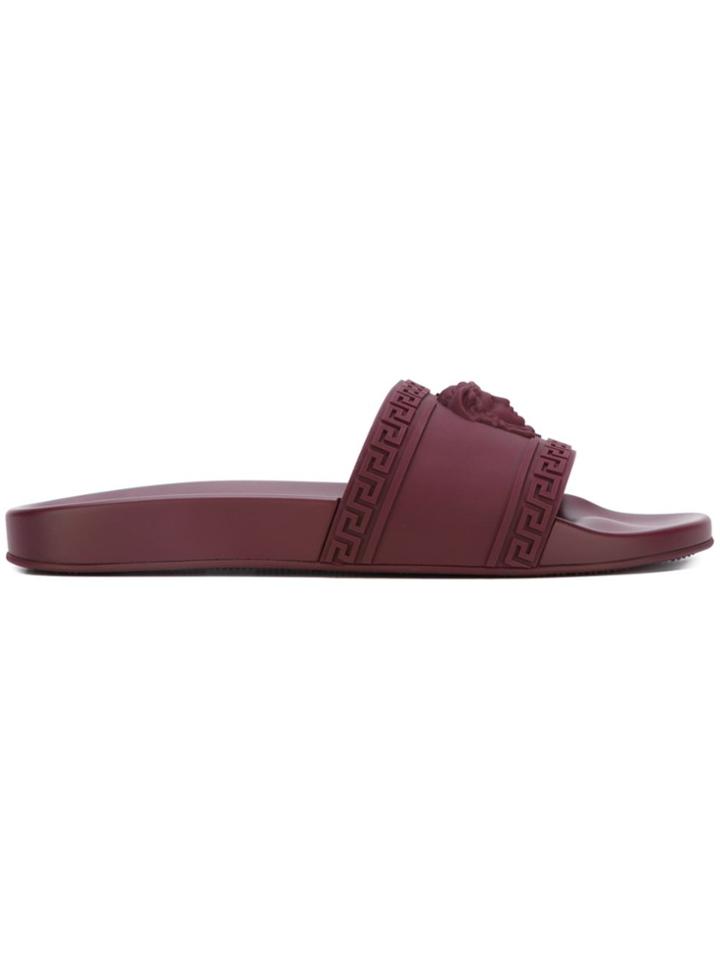 Versace Palazzo Medusa Pool Slides - Red