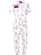 Miu Miu Girls Print Boiler Suit - White