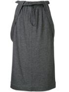 Tibi Detachable Strap Skirt - Grey