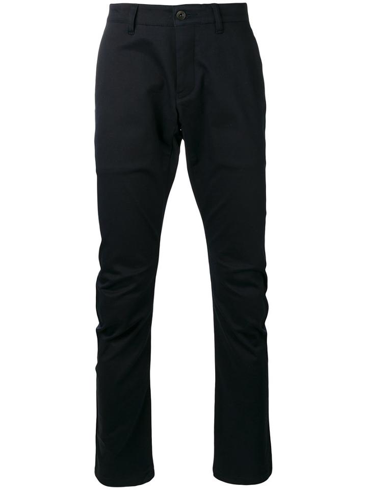 Kazuyuki Kumagai - Classic Chino Trousers - Men - Cotton/polyurethane - V, Blue, Cotton/polyurethane