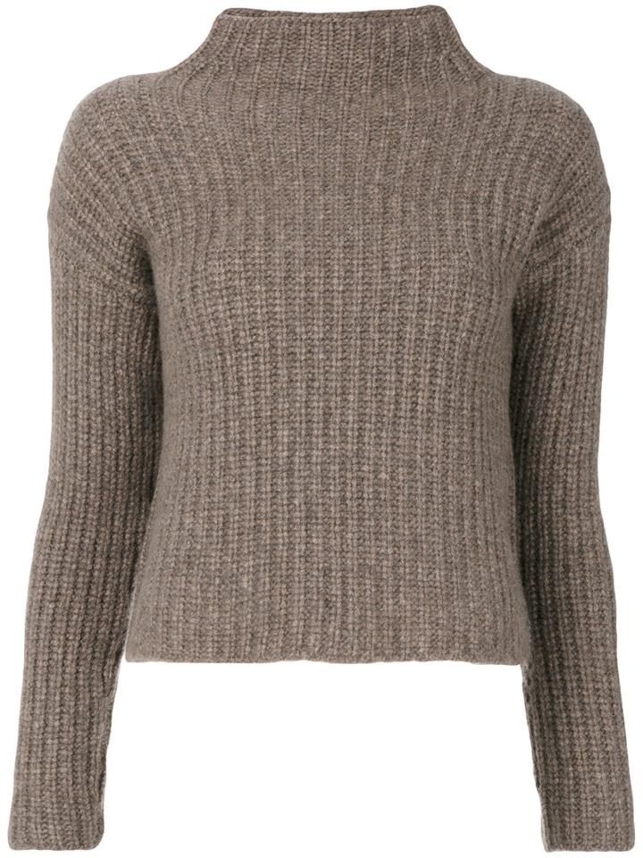 Incentive! Cashmere - Cashmere Ribbed Knitted Top - Women - Cashmere - Xs, Brown, Cashmere