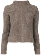 Incentive! Cashmere - Cashmere Ribbed Knitted Top - Women - Cashmere - Xs, Brown, Cashmere