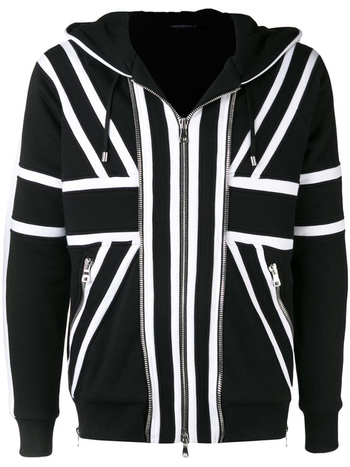 Balmain Union Jack Hoodie - Black
