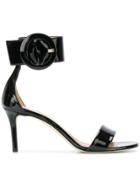 Marc Ellis Oversized Buckle Detail Sandals - Black