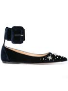 Attico Pointed Toe Ballerina Shoes - Black