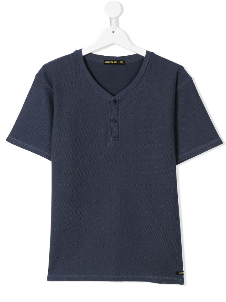 Finger In The Nose Teen Knitted T-shirt - Blue