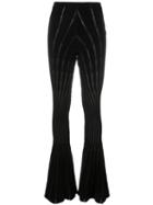 Alyx Flared Trousers, Women's, Size: Xs, Black, Viscose/acrylic