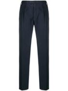 Incotex Pleated Tailored Trousers - Blue