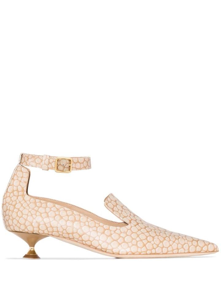 Burberry Ankle Strap Pumps - Neutrals